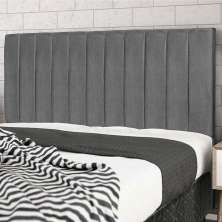 Cabeceira Leblon Para Cama Box Casal 144 cm Suede Cinza - SSX Multicoisas