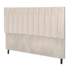 Cabeceira Leblon bege 164 queen super luxo decoração cama box quarto