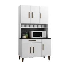 Armário de Cozinha 6 Portas Salvador Kaiki Móveis Branco