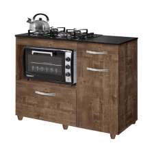 Balcão para Cooktop 4 Bocas Violeta Kaiki Móveis Ypê