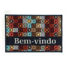 Tapete de Entrada Cleankasa Bem Vindo Circulos 0,40X0,60M