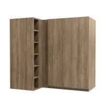 Armário Aéreo Bruges 1 Porta Nogal 98 cm