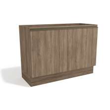 Balcão de Cozinha Maxxi 2 Portas Nogal 120 cm