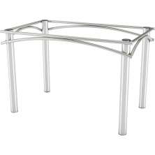 Base para Mesa Retangular Elba Cromada 110 cm
