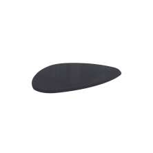 Tampo Orgânico para Mesa de Jantar com Vidro Peônia Preto 135 cm