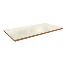 Tampo para Mesa de Jantar Kepp Vidro Off White e Canela 180 cm