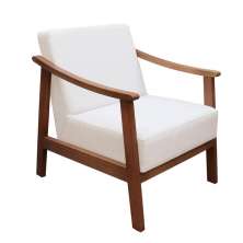 Poltrona Decorativa Júlia Para Sala Linho Crú