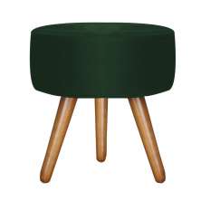 Puff Bali Decorativo Veludo Verde Kasa Sofá