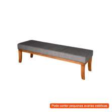 [OUTLET] Banco 2 Lugares Lucia Cinza e Castanho 100 cm