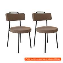 [OUTLET] Conjunto com 2 Cadeiras Bock Marrom