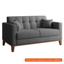 [OUTLET] Sofá 2 Lugares Narvik Linho Cinza