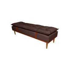 Banco 2 Lugares Drop Marrom e Avelã 160 cm