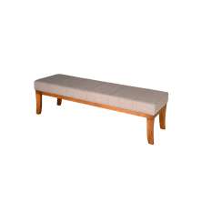 Banco 2 Lugares Lucia Bege e Castanho 100 cm