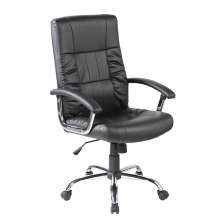 Cadeira de Escritório Presidente Giratória com Relax Office Plus Preta