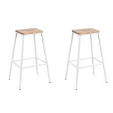 Conjunto com 2 Banquetas Fixas Chamonix Branco