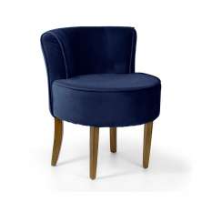 Poltrona Olivia I Veludo Azul
