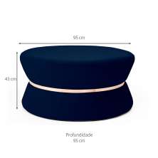 Puff Fritz II Azul Royal