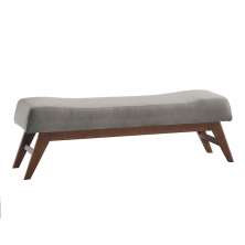 Puff Hórus Cinza e Imbuia 140 cm