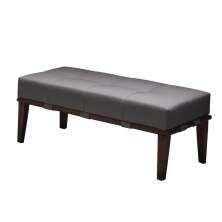 Puff Lívia Cinza e Imbuia 100 cm
