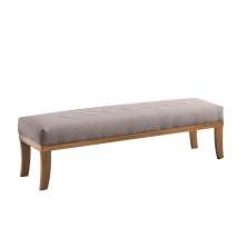Puff Theo Bege e Natural 140 cm
