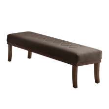 Puff Theo Marrom e Imbuia 140 cm