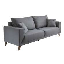 Sofá 3 Lugares Manchester Cinza 200 cm