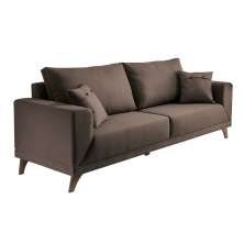 Sofá 3 Lugares Manchester Marrom 240 cm