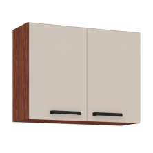 Armário Suspenso com 2 Portas Tucson Nogueira Off White