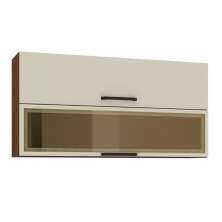 Armário com 2 Portas Basculante Banff Nogueira Off White