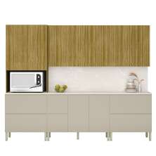 Cozinha Modulada 07 Peças 222cm 3034ART Freijo Vanilla Riscatto Freijo KTP