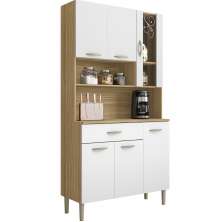 Kit Armario Cozinha 6 Portas 196GD Freijo Supremo KTP