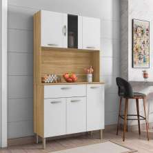 Kit Cozinha 6 Portas e 1 Gaveta Freijó Supremo Pan Kits Paraná