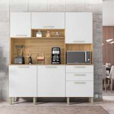 Kit Cozinha 6 Portas e 2 Gavetas Freijó Supremo Ferrara Kits Paraná