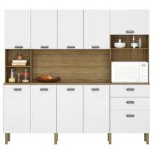 Kit de Cozinha com 9 Portas e 2 Gavetas Budapeste Supremo