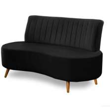 Sofá Qatar 135cm - Preto