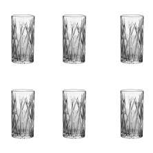 Jogo com 6 Copos Forest Transparente 350 ml
