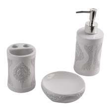 Kit de Banheiro com 3 Peças Gabimetto Branco