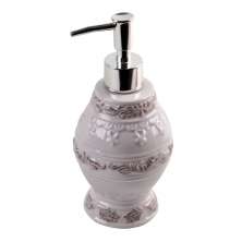 Porta Sabonete Líquido Gabinetto Cinza 320 ml