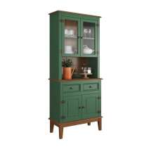 Arca e Oratório  4 Portas e 2 Gavetas - Madeira Maciça - VERDE