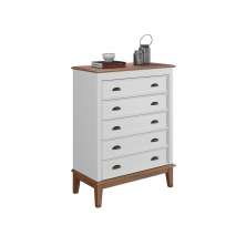 Cômoda 5 Gavetas  - Branco