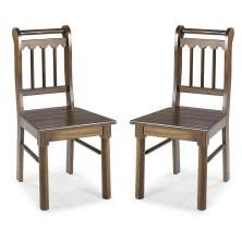 Conjunto De 2 Cadeiras de Madeira Maciça IMBUIA