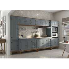 Cozinha Modulada 6 peças - Cinza