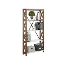 Estante de Madeira Maciça  4 Prateleiras - Branco