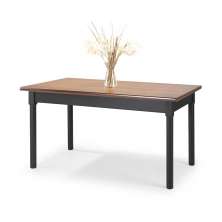 Mesa em Madeira Maciça Retangular 6 Lugares PRETO