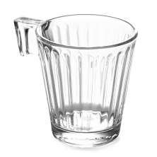 Conjunto de Xícaras de Café com 6 Unidades Essencialy V Transparente 80 ml