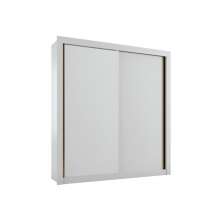 Guarda Roupa New Milan 2 Portas 2 Gavetas S/Espelho Leifer Branco