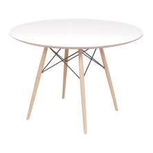 Mesa Eames Eiffel DSW Redonda 100cm Branca