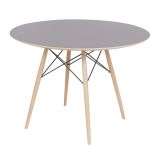 Mesa Eames Eiffel DSW Redonda 120cm Preta