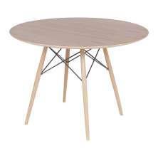 Mesa Eames Eiffel DSW Redonda 90 cm Freijó