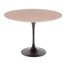 Mesa Saarinen Redonda Freijó 90cm - Base Preta